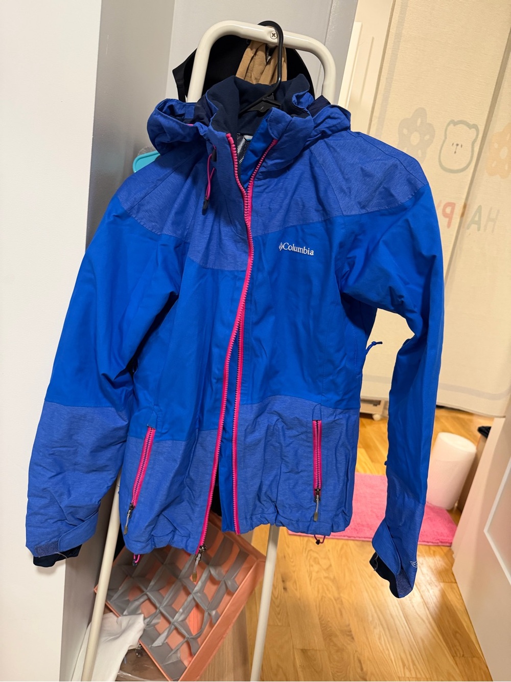 Columbia Waterproof Blue Hooded Jacket